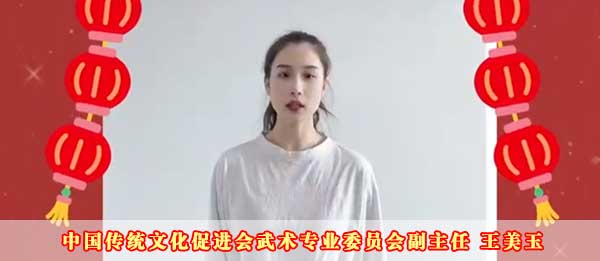 中国传统文化促进会武术专业委员会副主任王美玉2023癸卯新年贺词