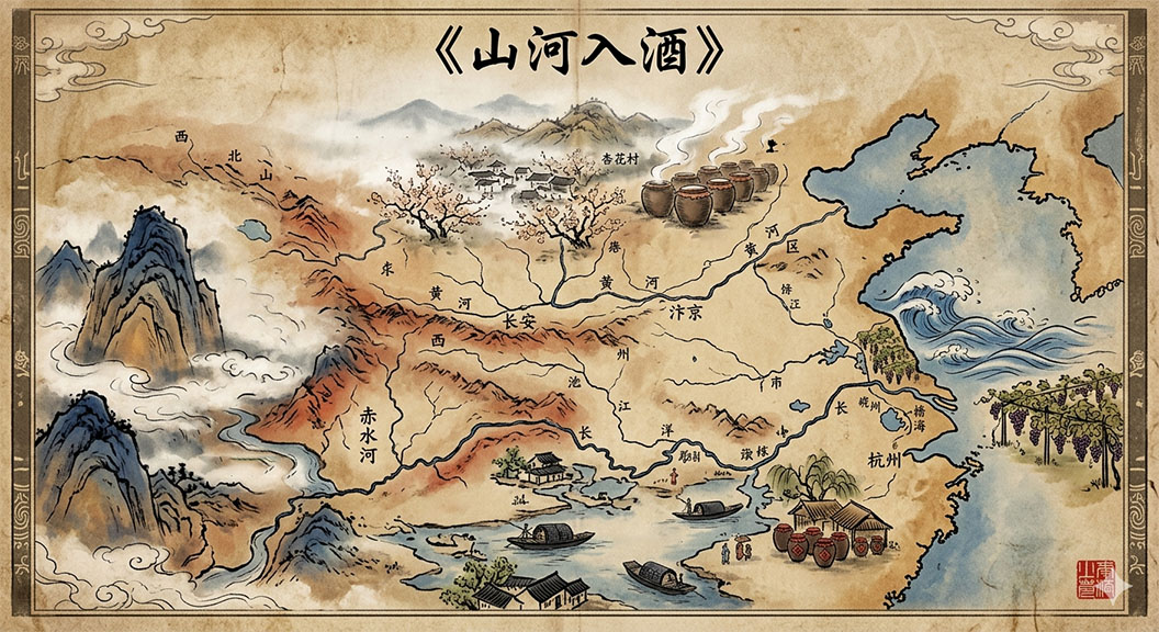 山河入酒:一张地图,阅尽中国“东南西北”的酿造智慧