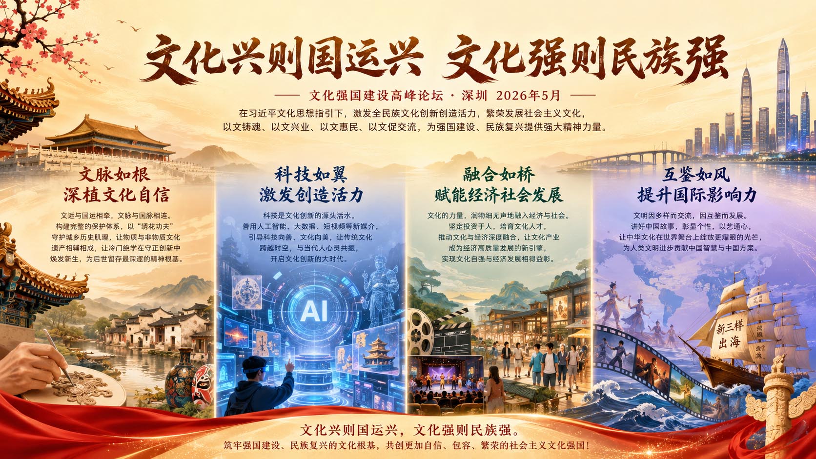 文脉传承铸国魂,科技赋能兴伟业——文化强国建设的新征程