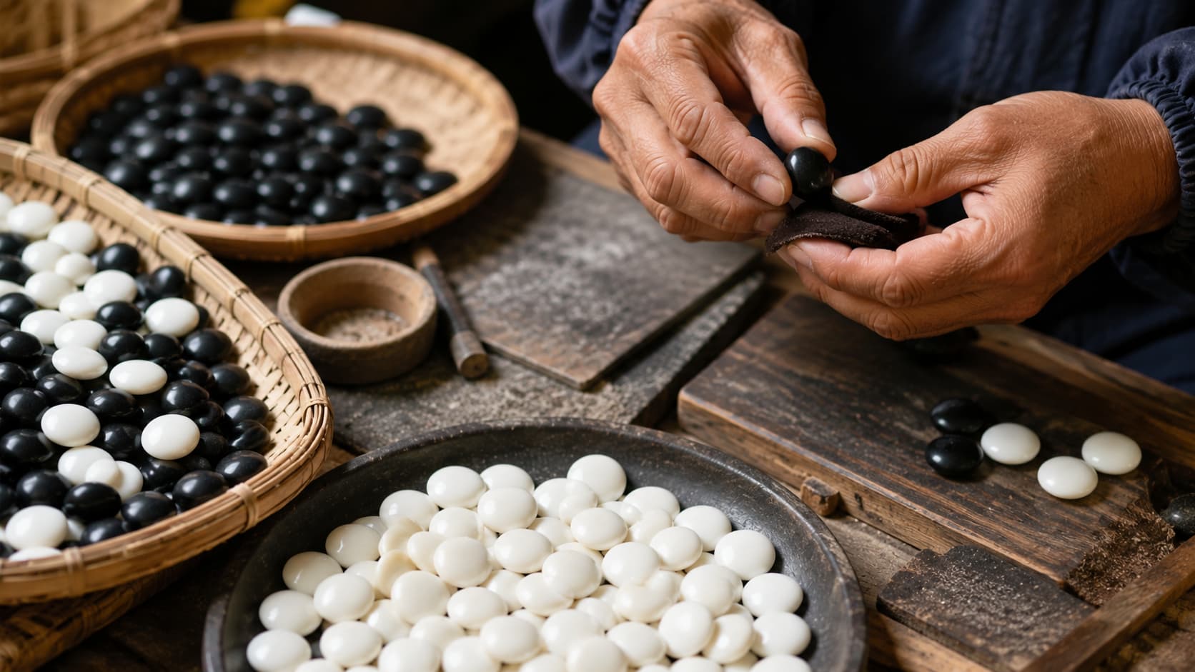 方圆之间——围棋棋具的美学演变与匠心传承