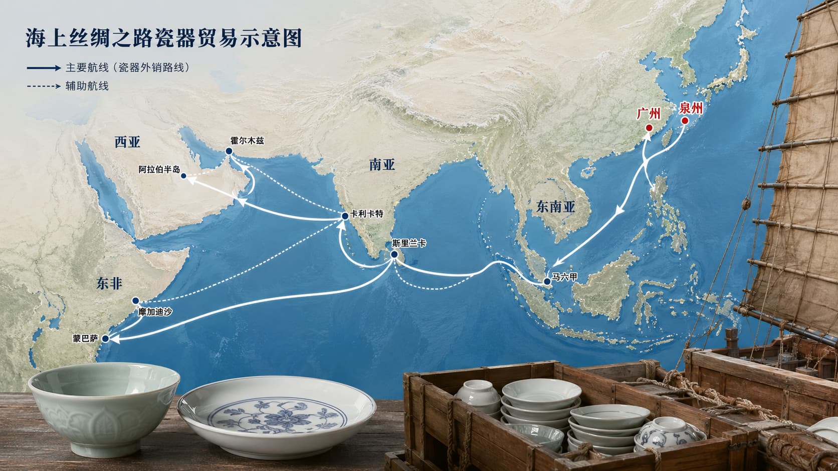 瓷路天涯:中国瓷器的海上丝绸之路