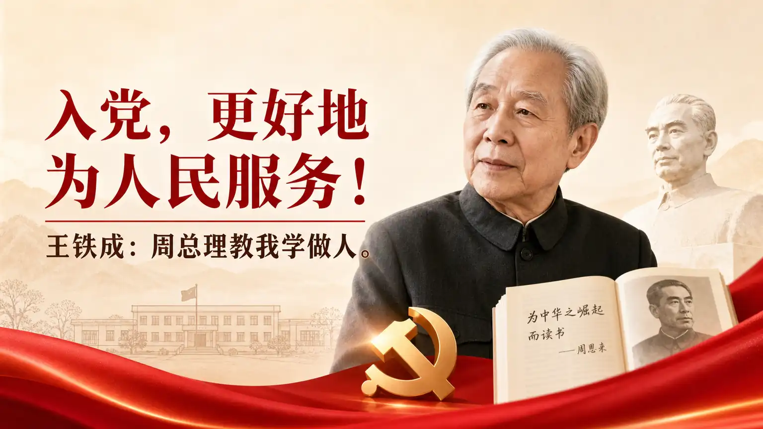 入党，更好地为人民服务！王铁成：周总理教我学做人