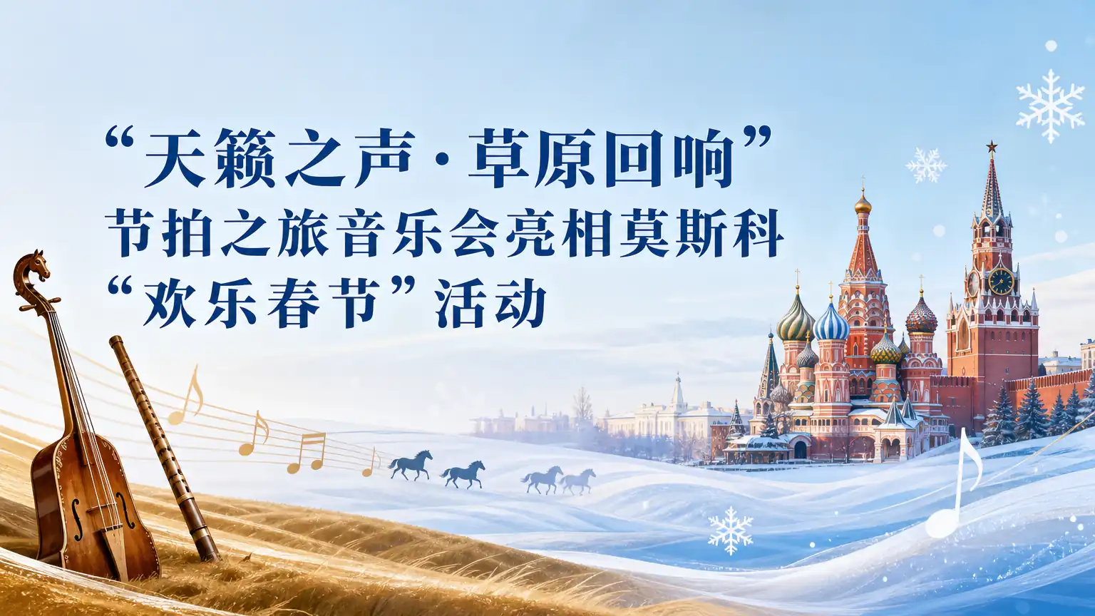 “天籁之声·草原回响”节拍之旅音乐会亮相莫斯科“欢乐春节”活动