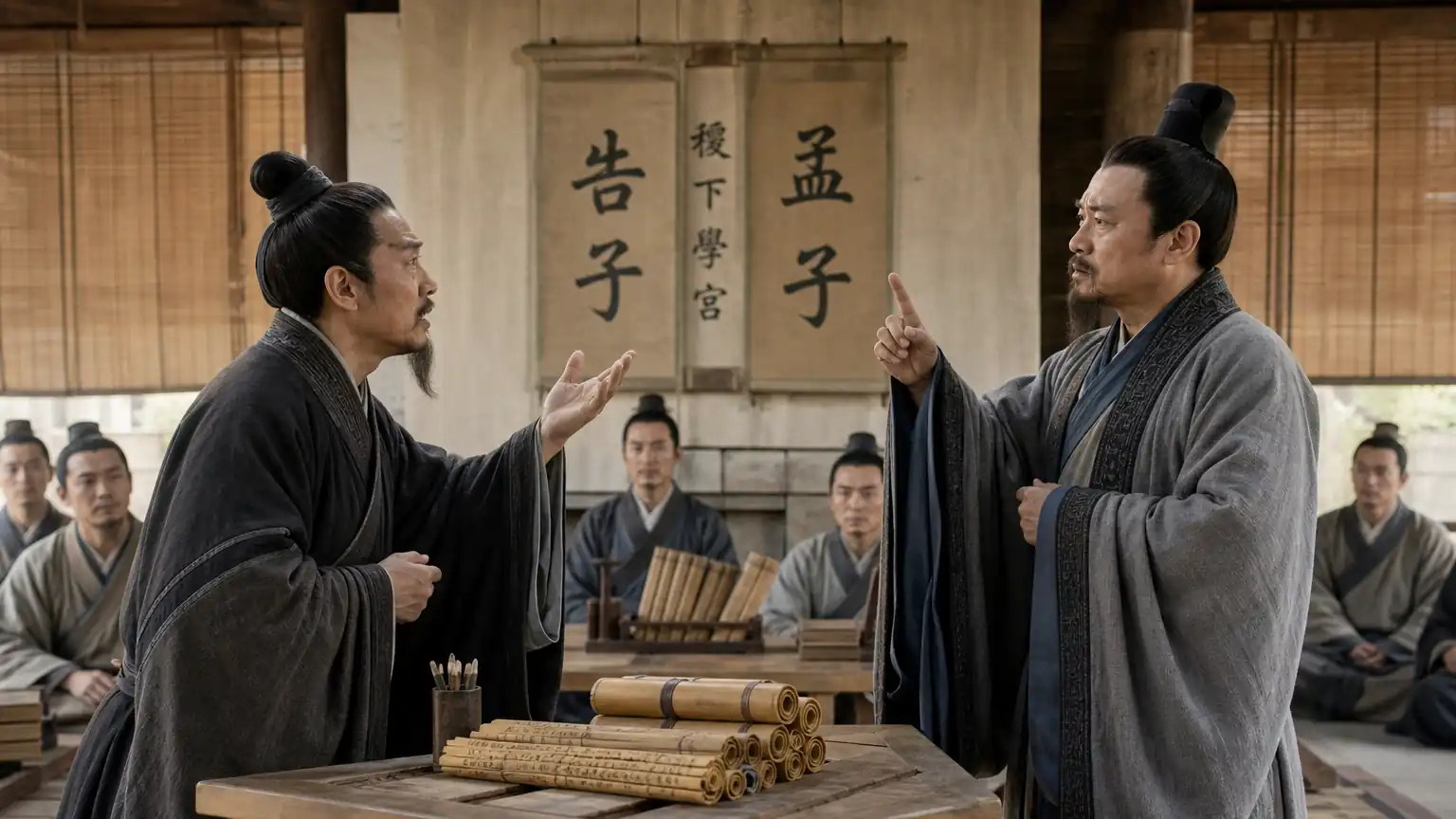 人性善恶之辩:孟子与告子的思想交锋及其后学展开