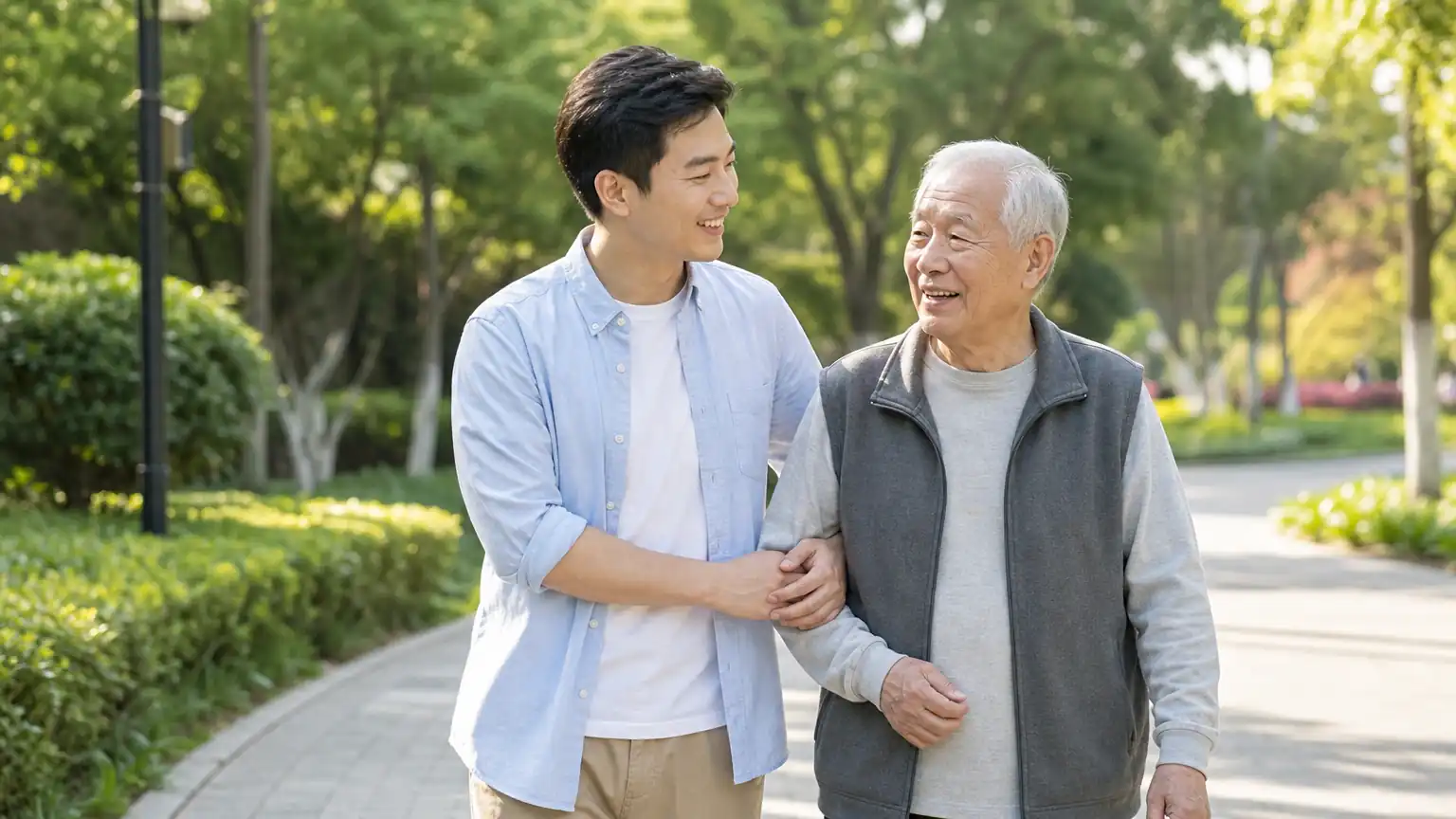 家庭孝悌场景图