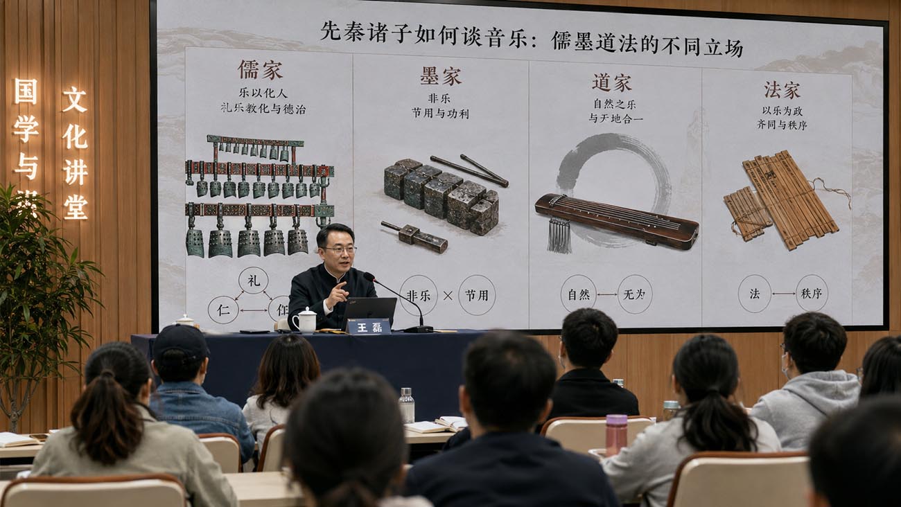 先秦诸子如何谈音乐:儒墨道法的不同立场