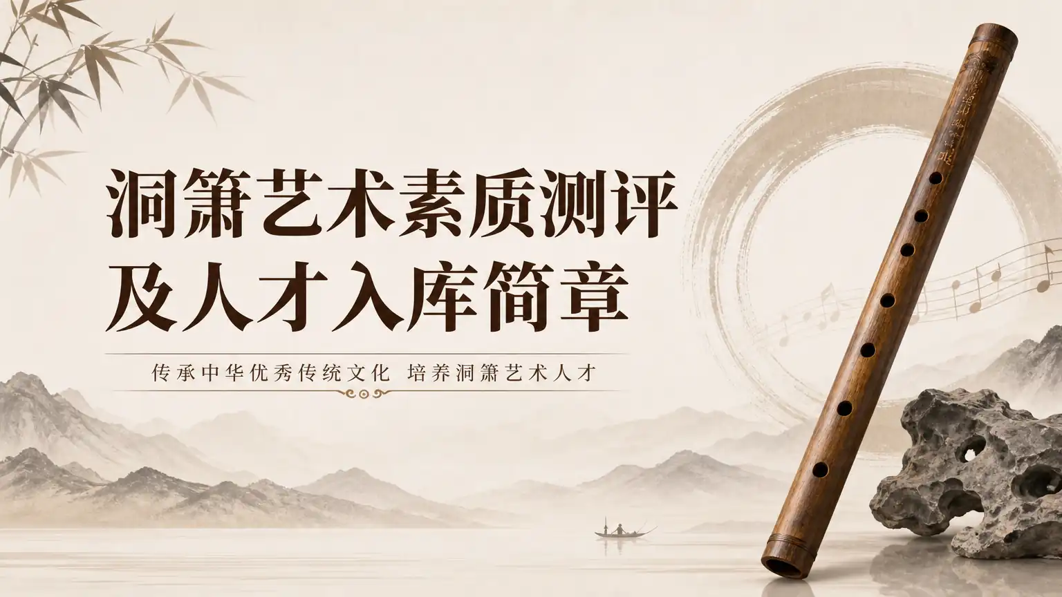 洞箫艺术素质测评及人才入库简章