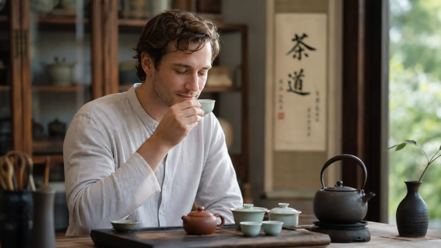 茶文化传播场景图