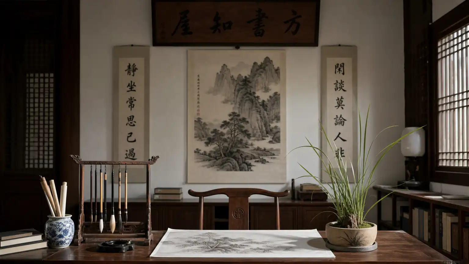 中式书房:一隅风雅天地