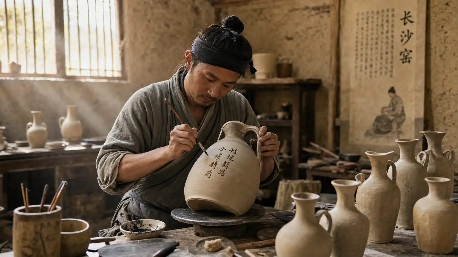 泥火诗心:长沙窑瓷器上的唐念冰心