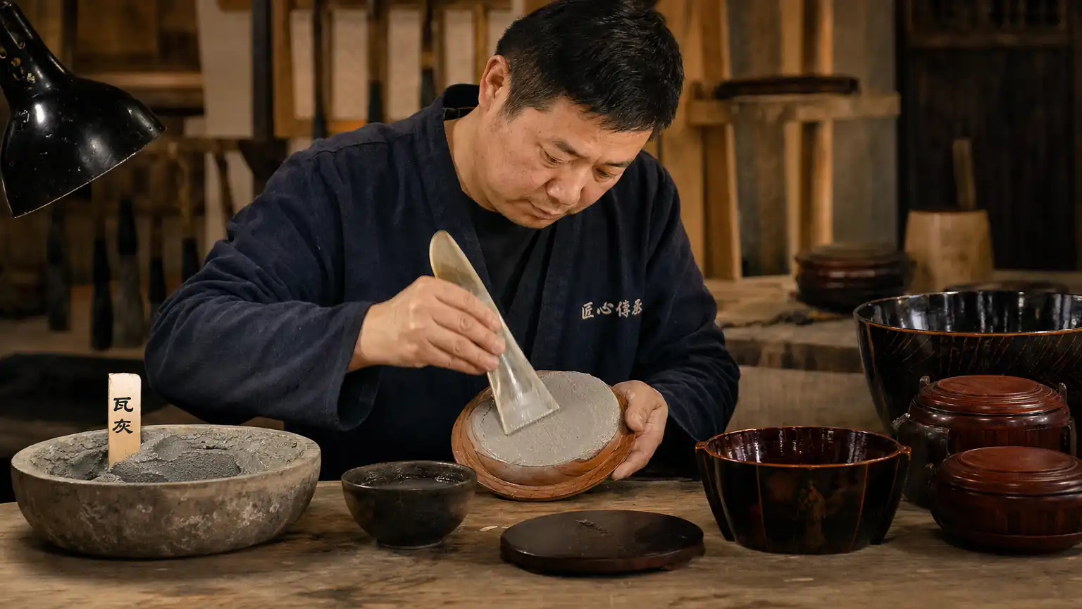从底胎到推光的工序