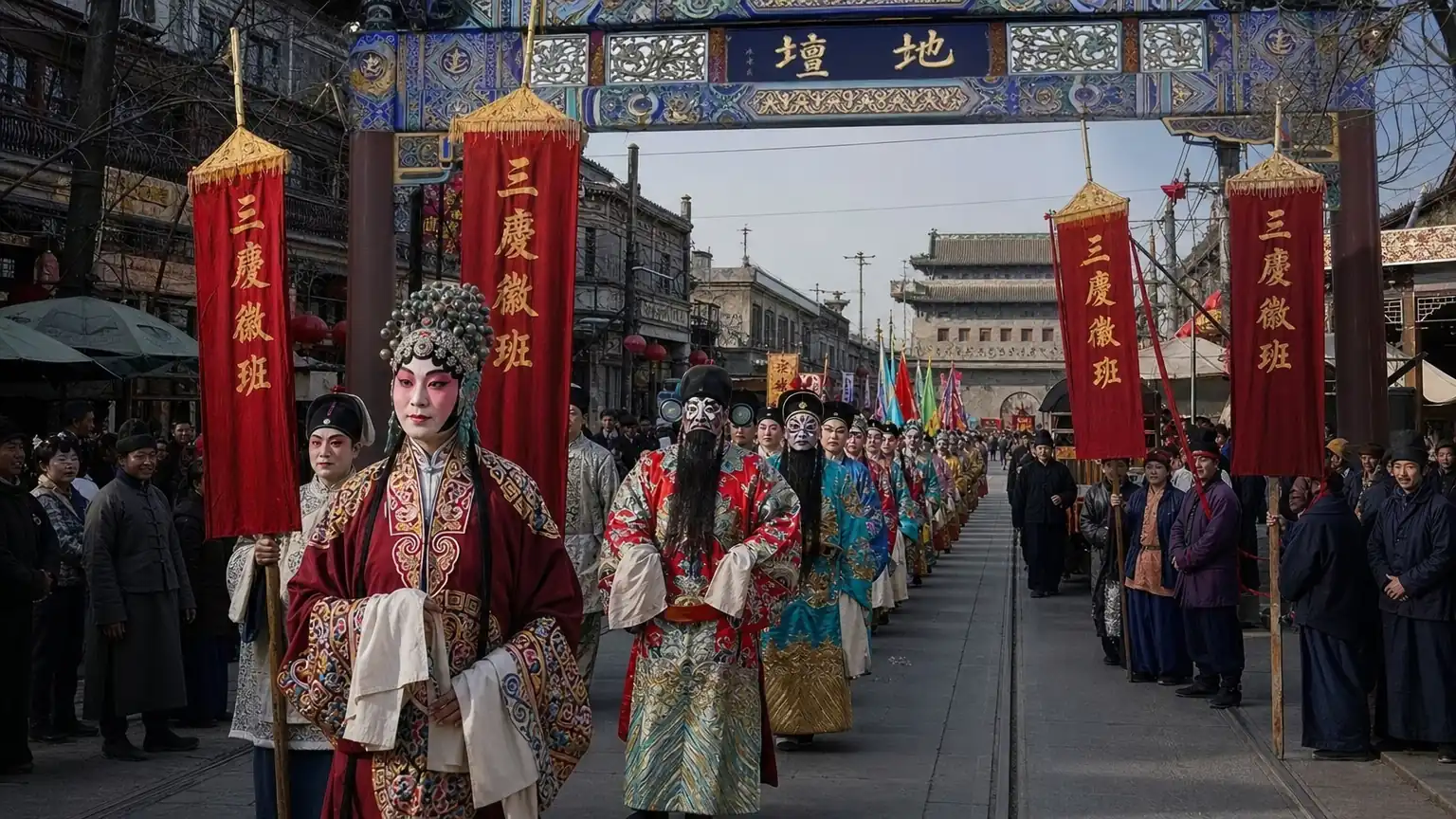 徽班进京图