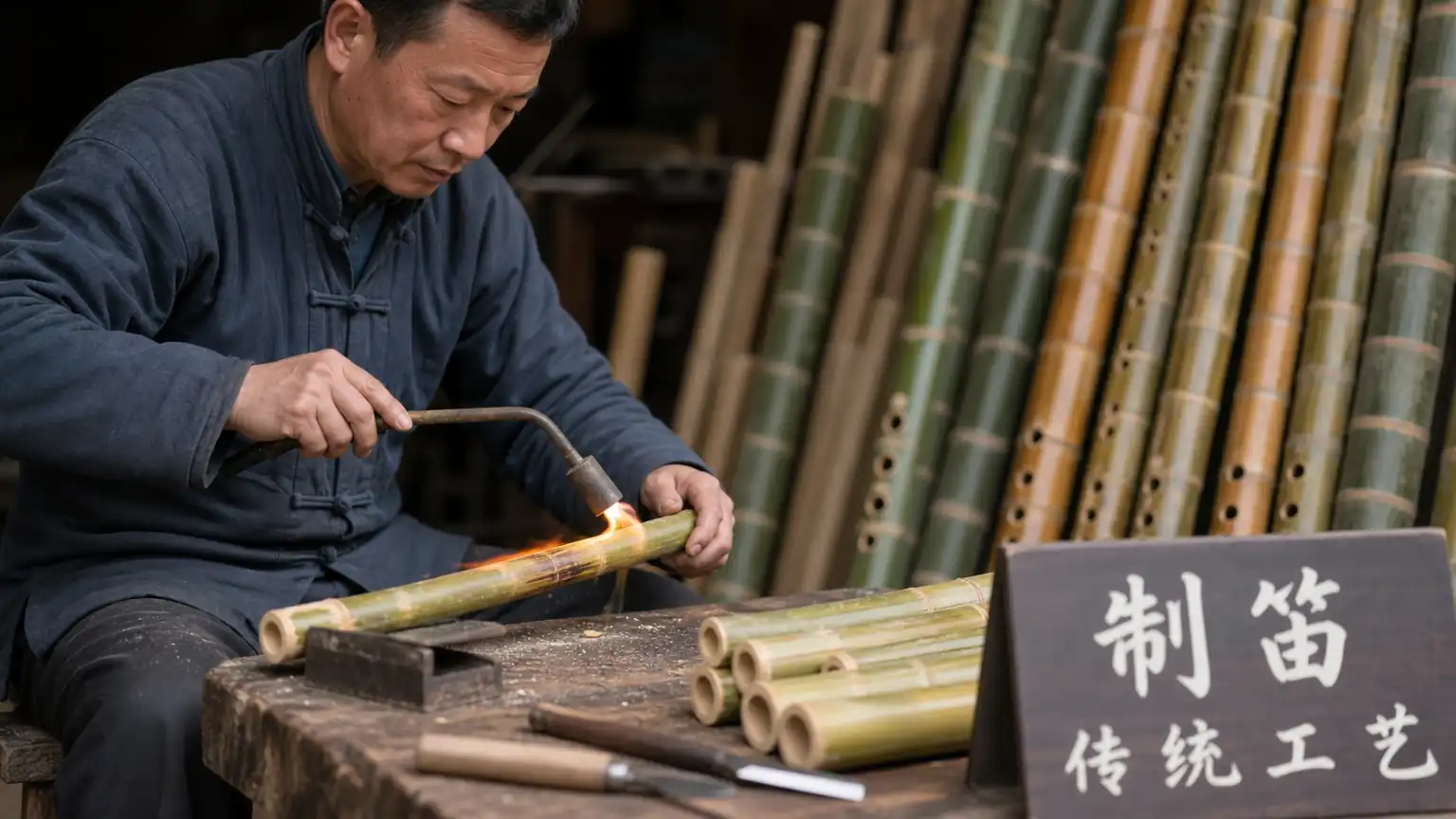 箫笛器物之美:竹材、音孔与文人气质