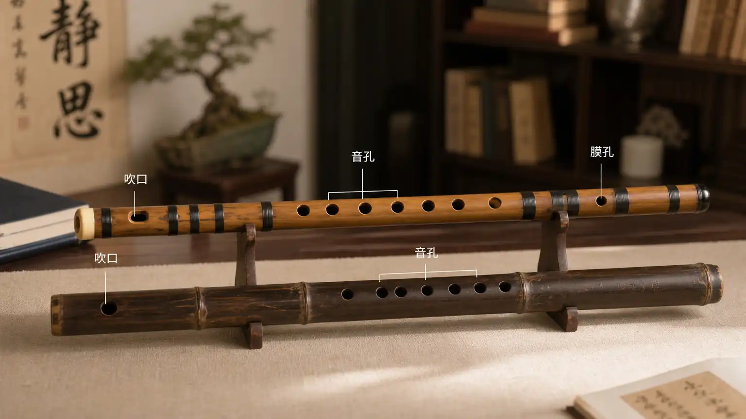 箫笛器物之美:竹材、音孔与文人气质
