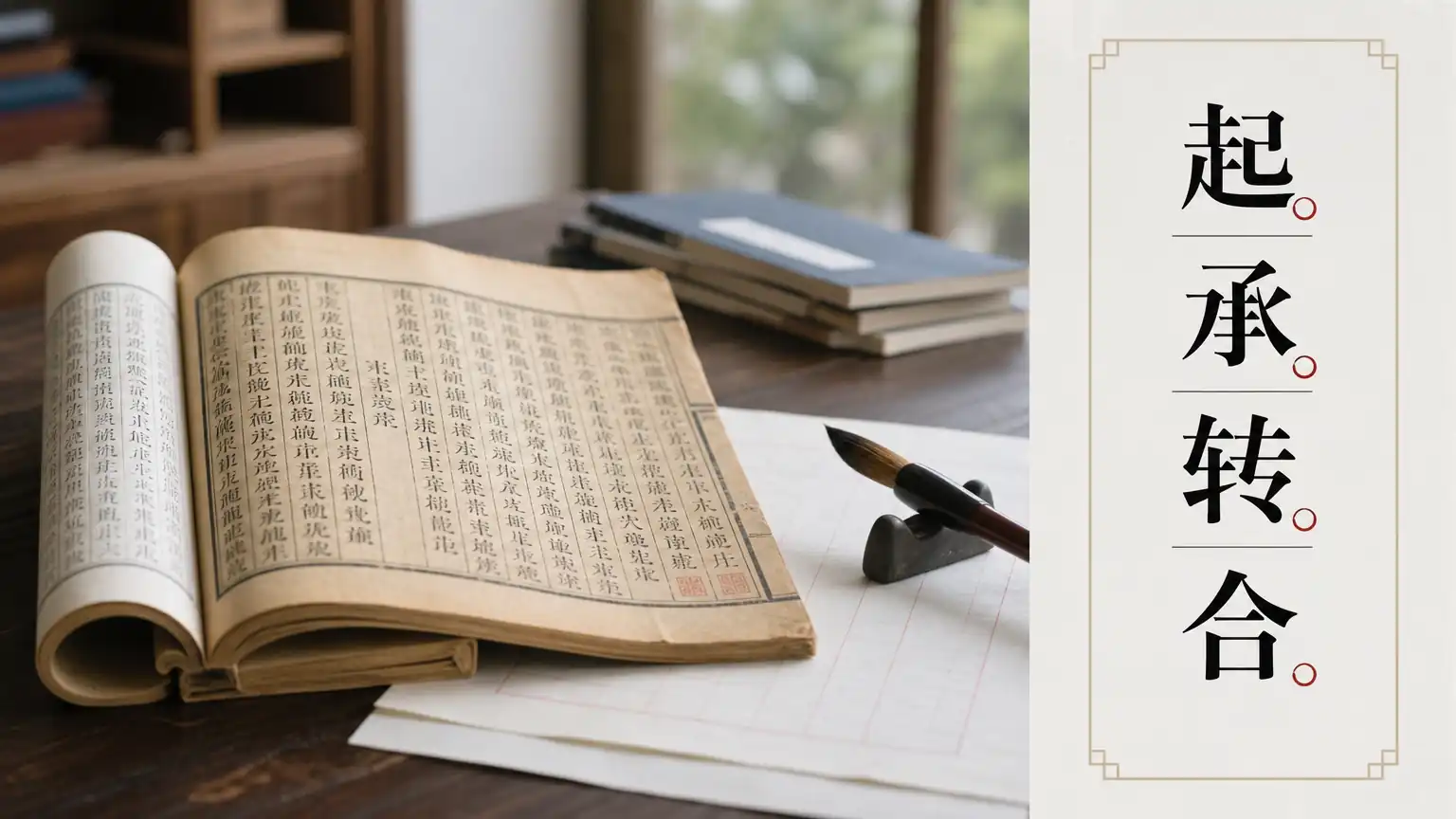 七绝章法结构示意图