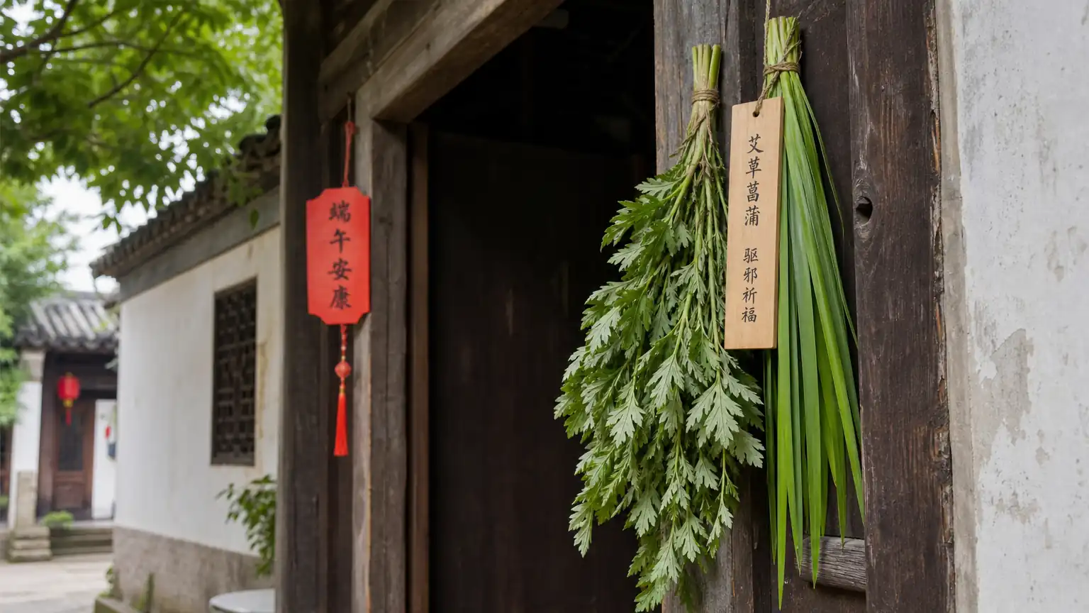 端午艾蒲门悬场景图