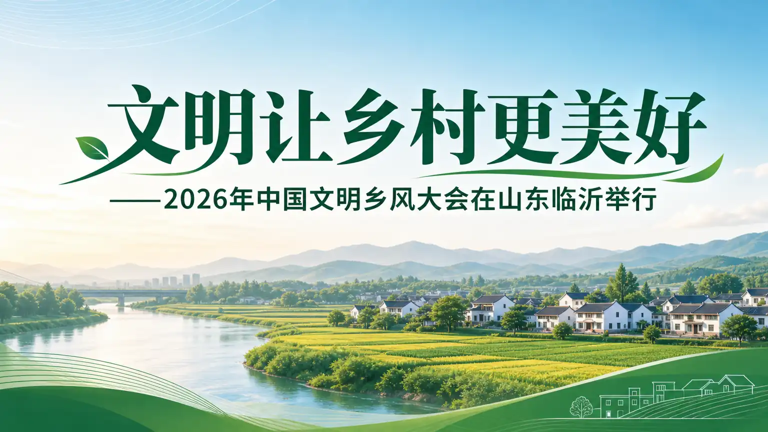 文明让乡村更美好——2026年中国文明乡风大会在山东临沂举行