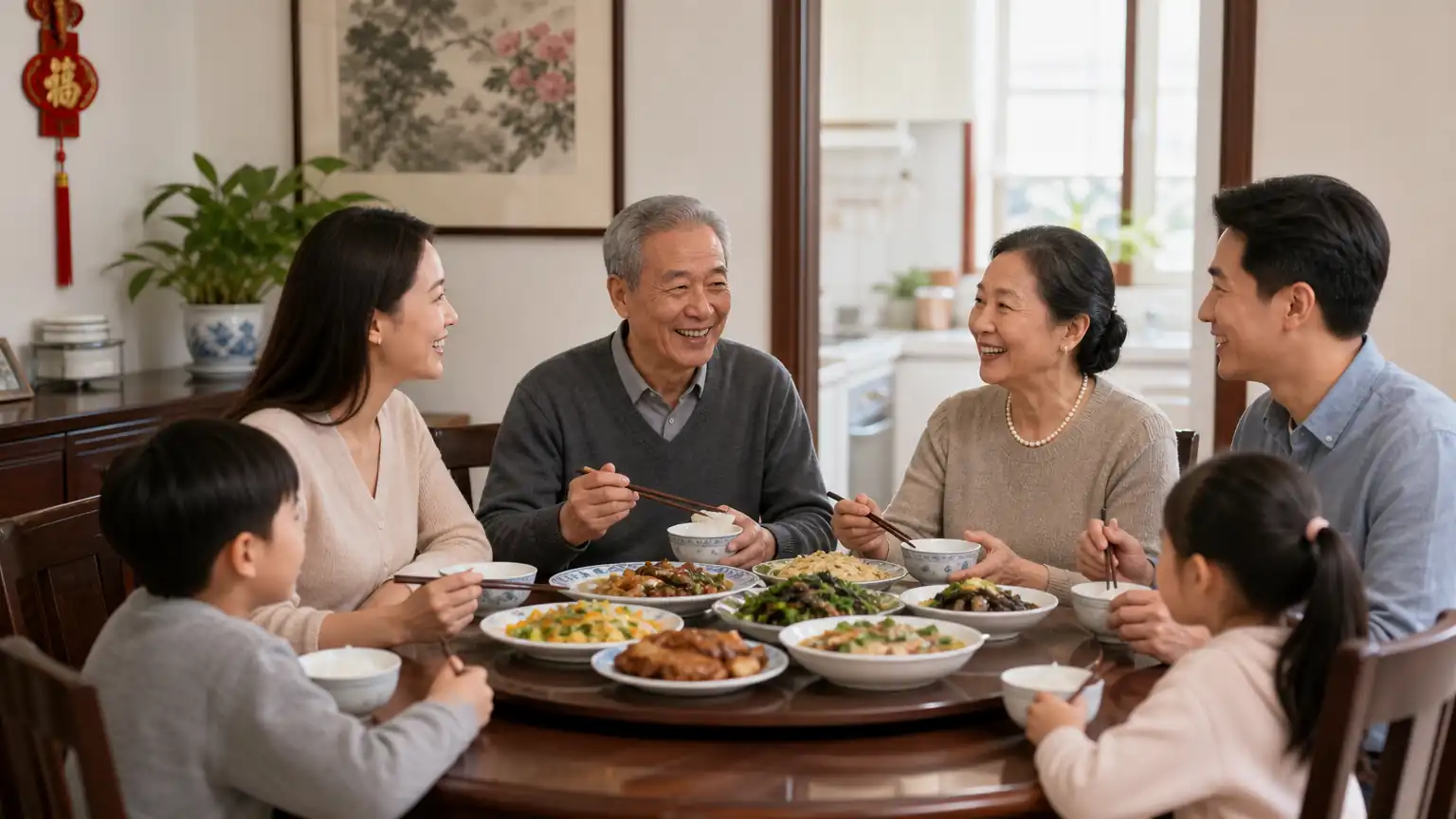 家宴开席礼:餐桌上的次序与温情