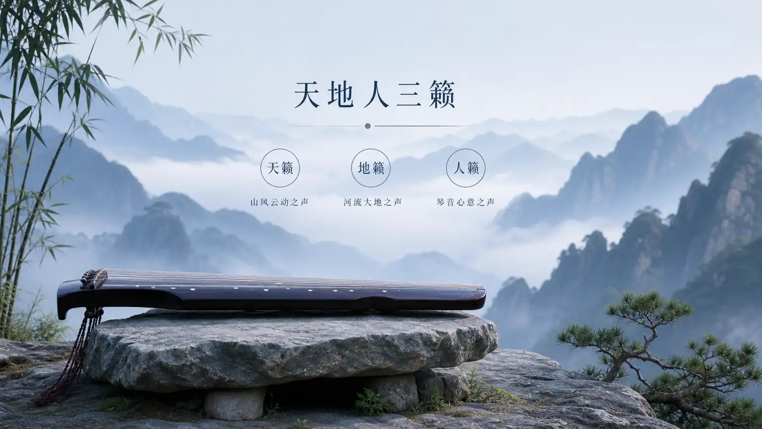古琴泛音与按音:清响与深沉之间