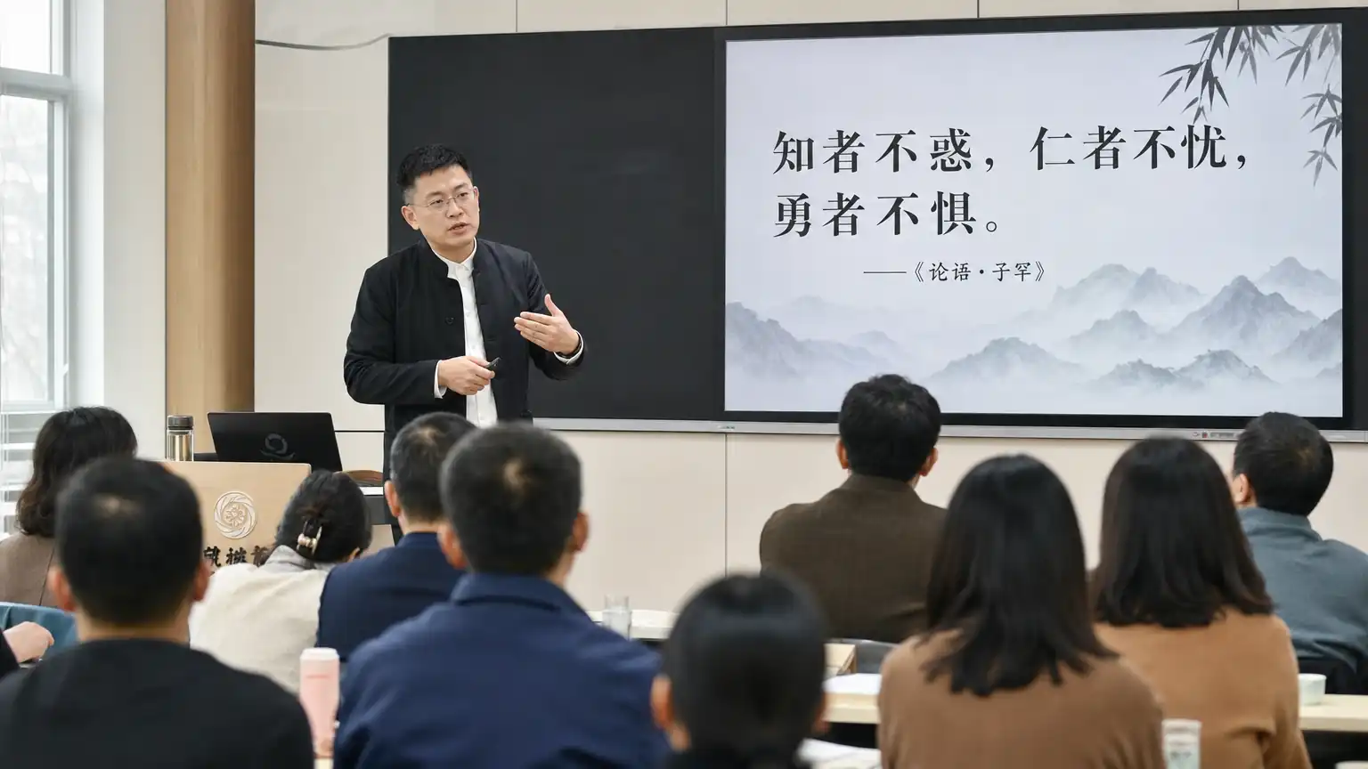 讲师授课敬业场景