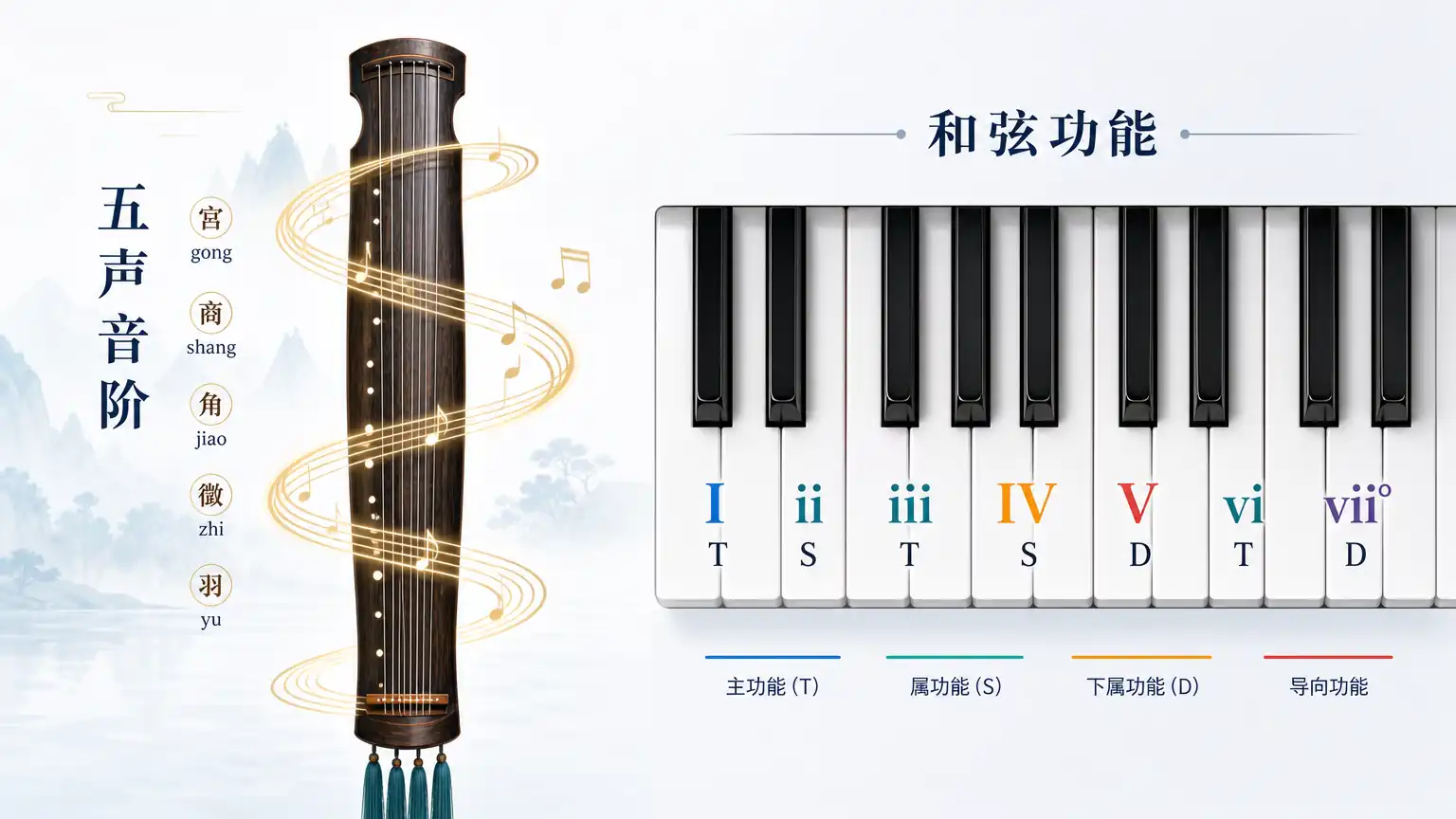 中国传统调式和西方大小调有什么不同