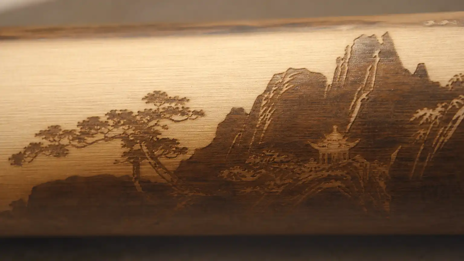 竹刻诗文与小品画意境结合