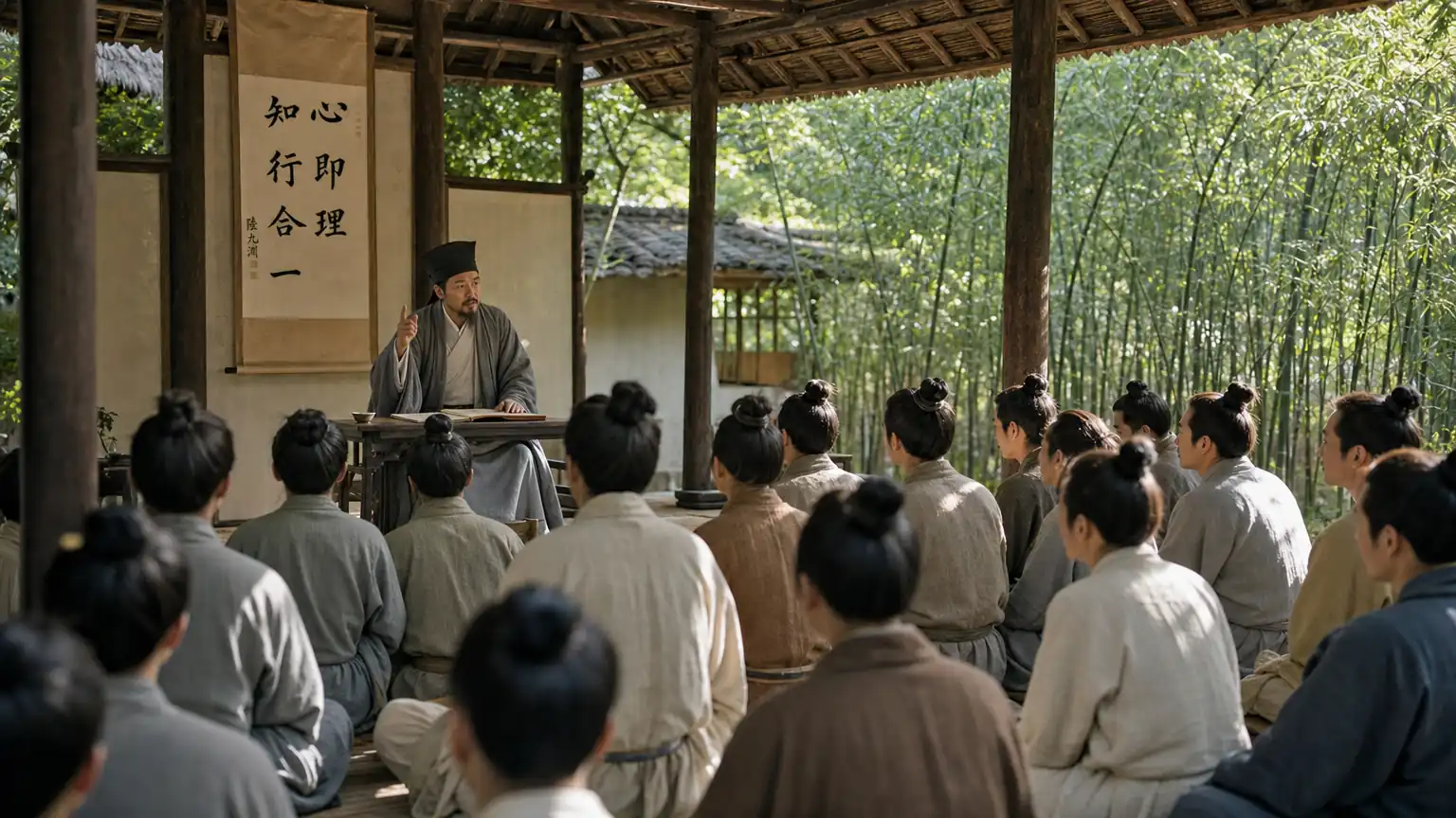 象山精舍讲学场景