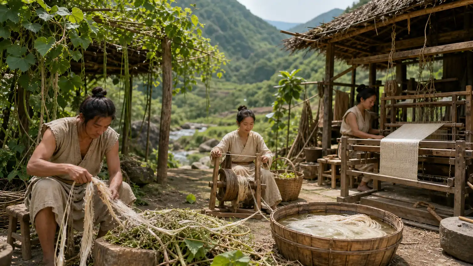 古人的夏月穿衣:葛衣麻服的清凉之道