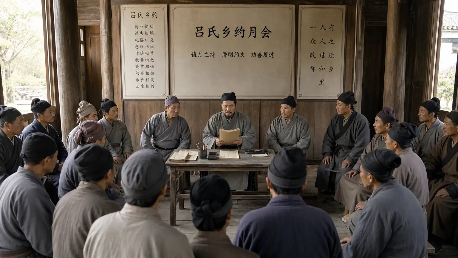 宋代乡约起源:《吕氏乡约》基层教化范本
