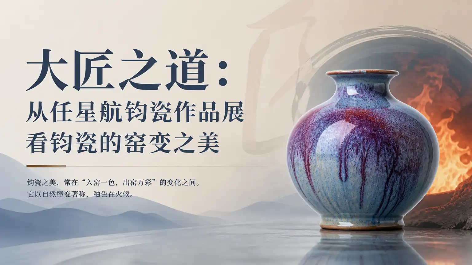 大匠之道:从任星航钧瓷作品展看钧瓷的窑变之美