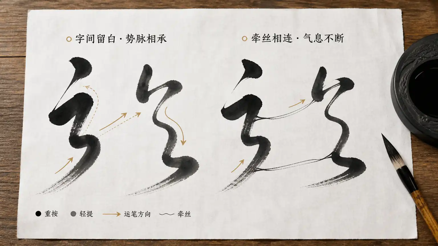 草书入门(五):草书单字连贯行气把控方法