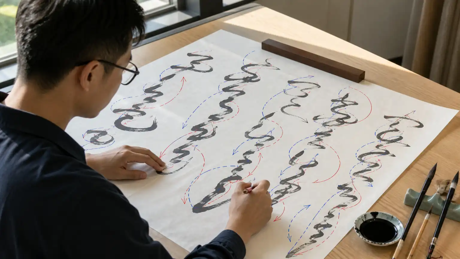 草书入门(五):草书单字连贯行气把控方法