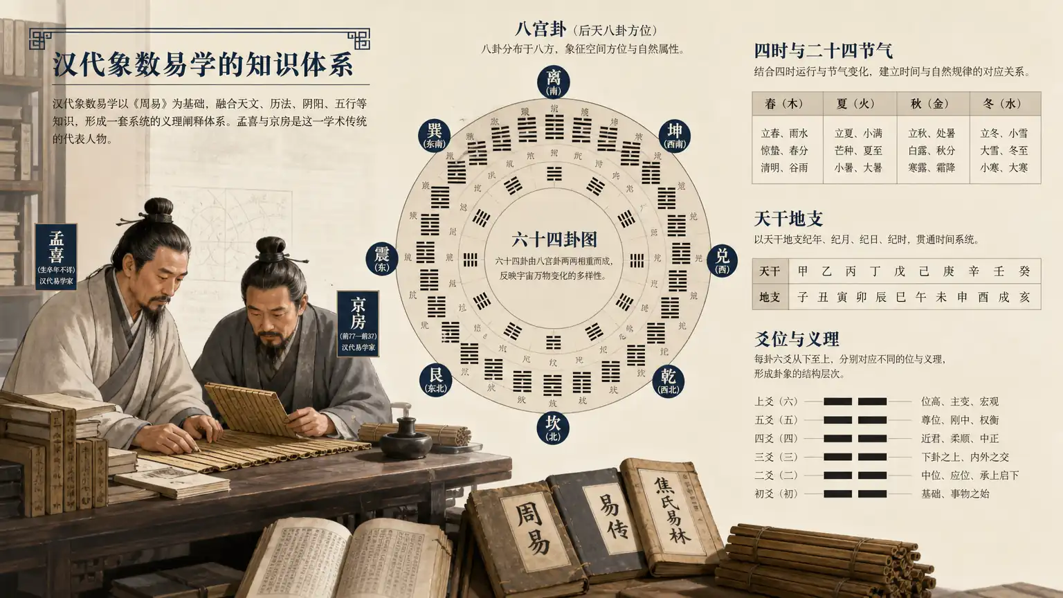 汉代象数易学的传承分流与代表人物脉络