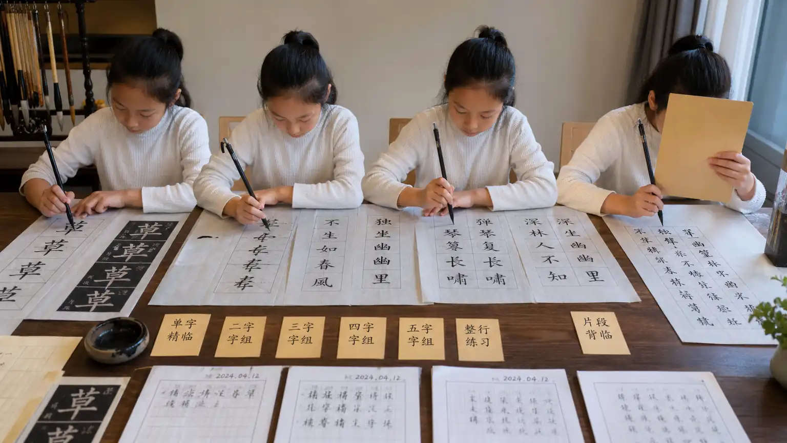 草书入门(六):小草临摹基础训练步骤