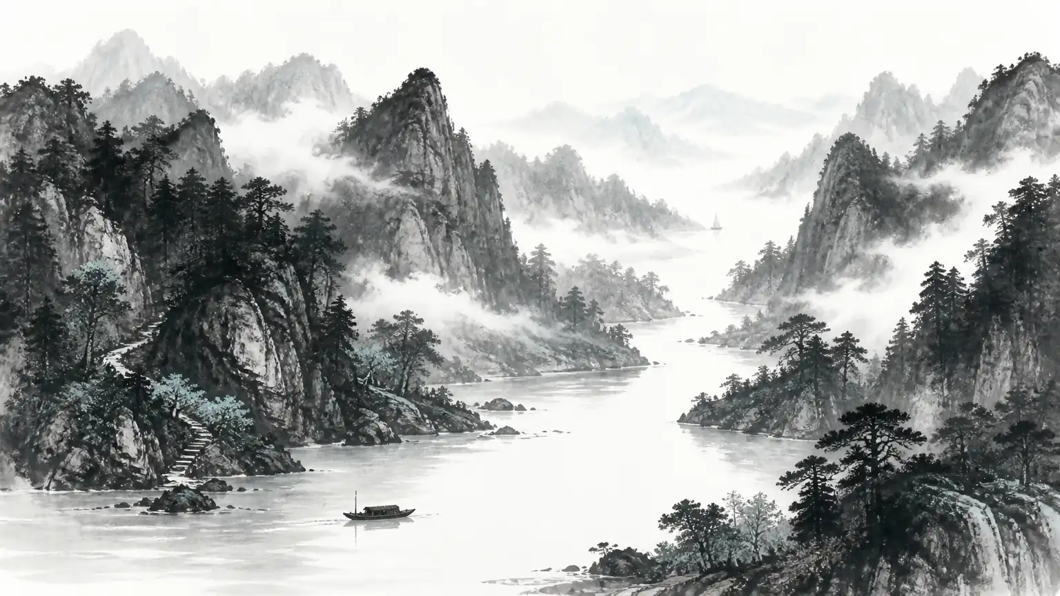 老庄虚实论与山水画留白创作根基