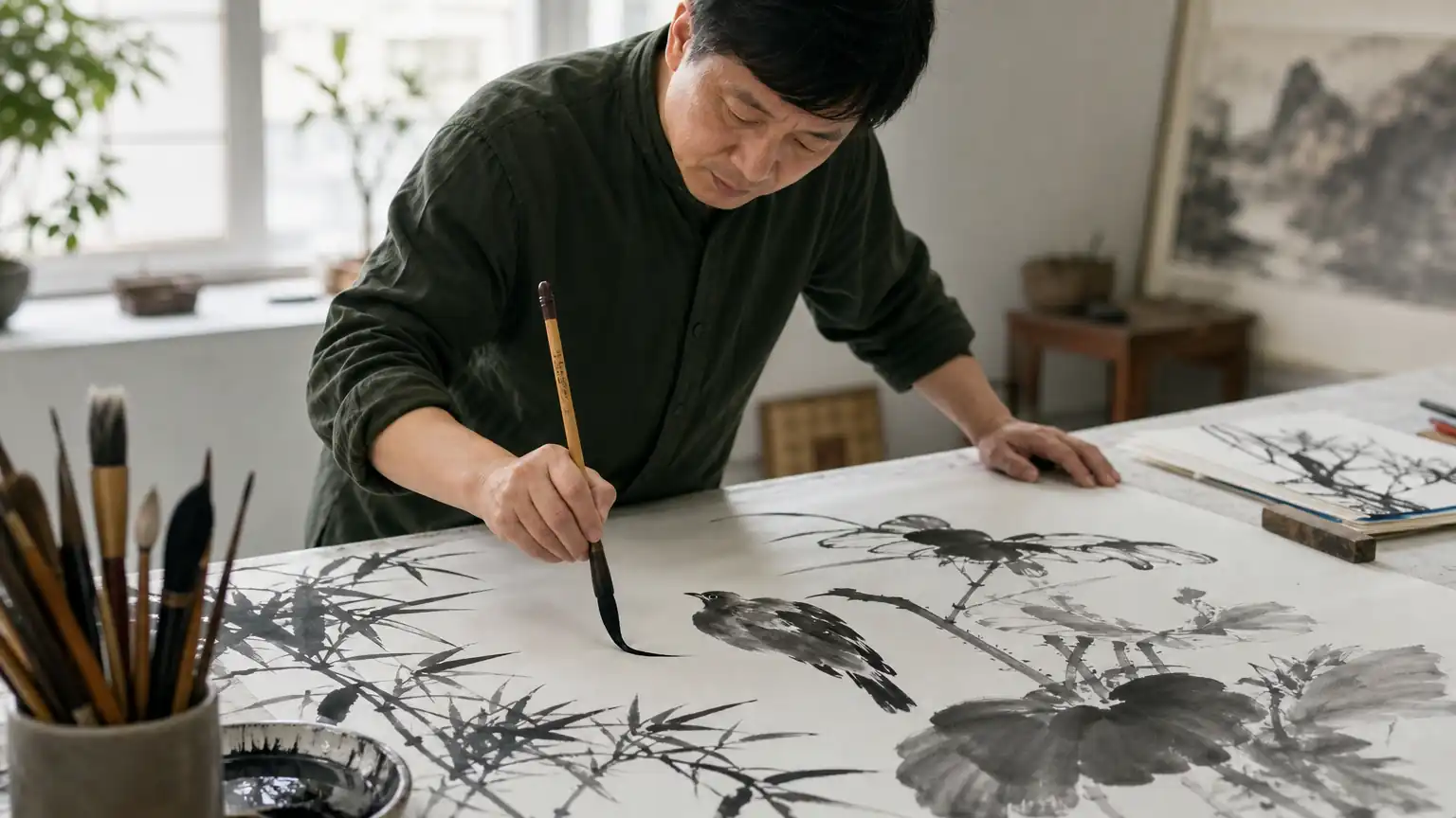 禅宗顿悟思想与写意花鸟画创作逻辑