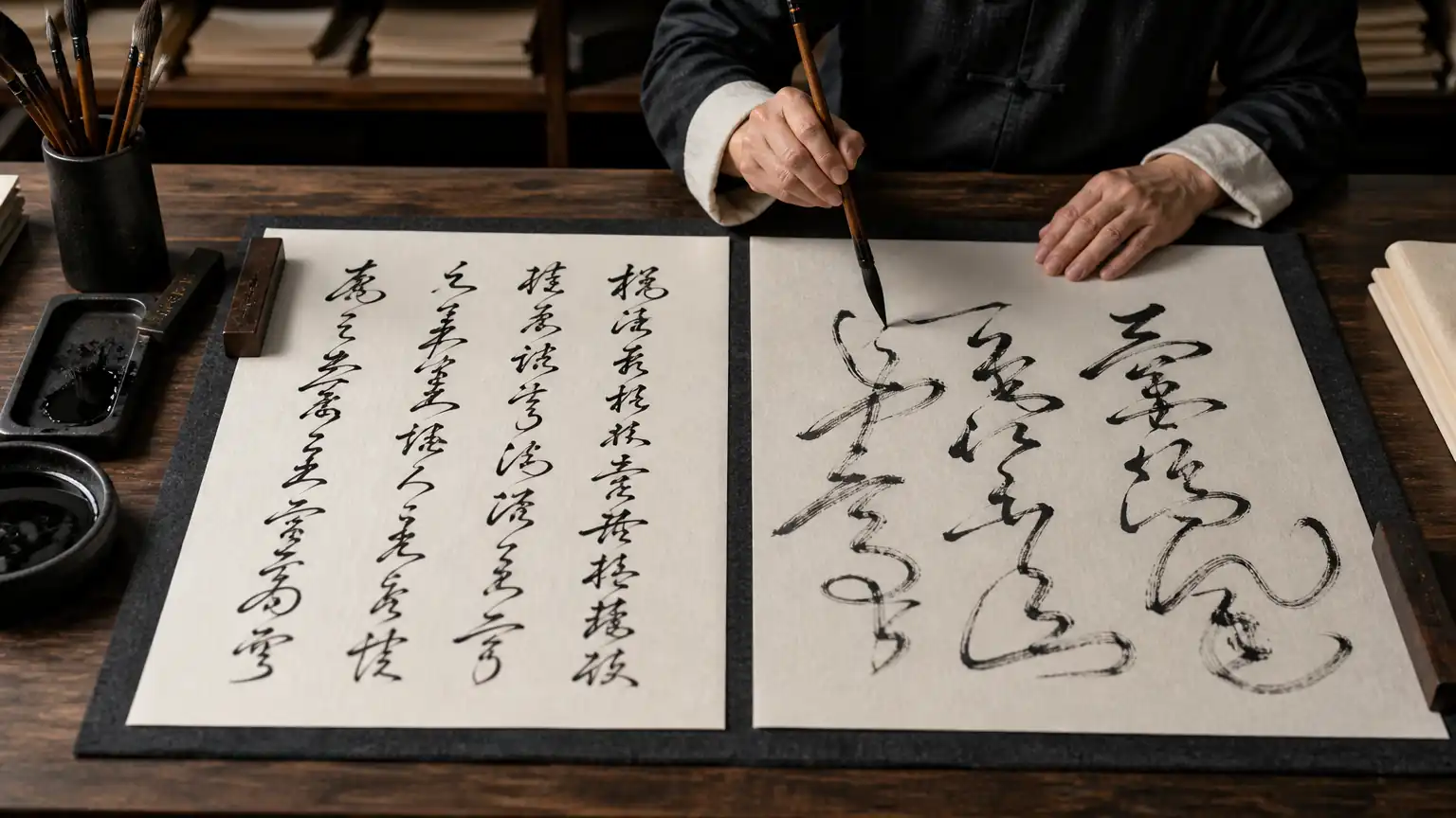 草书入门(十一):于右任今草与传统草书核心差异
