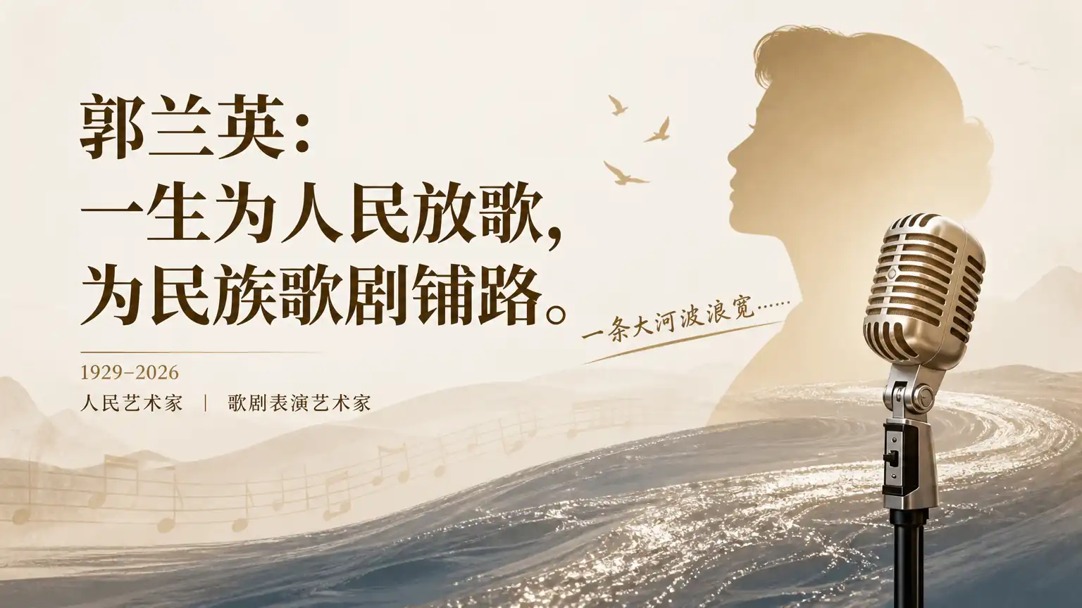 郭兰英：一生为人民放歌，为民族歌剧铺路