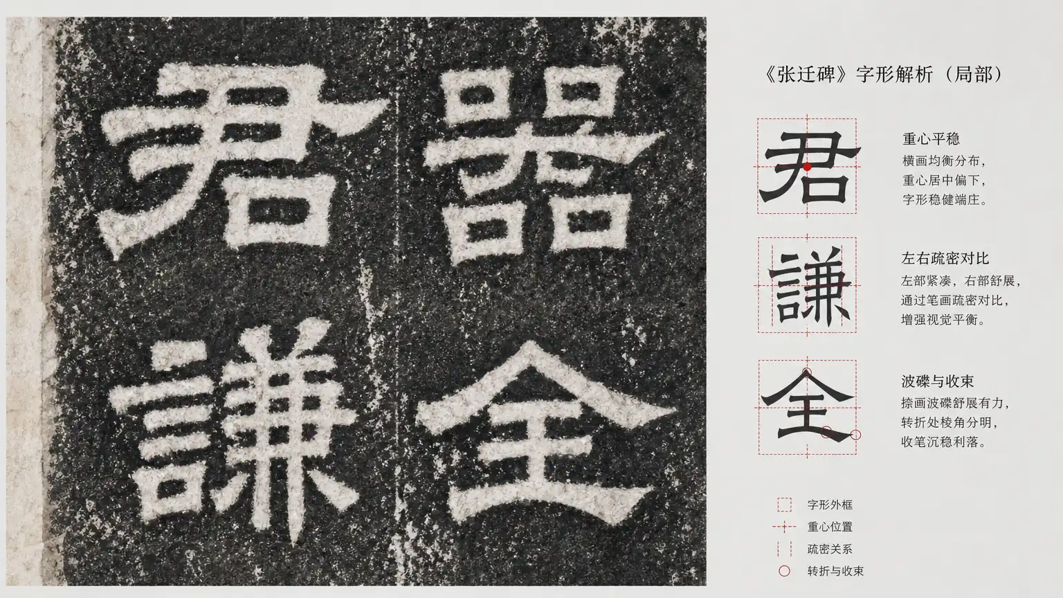 张迁碑汉隶雄朴厚重金石质感