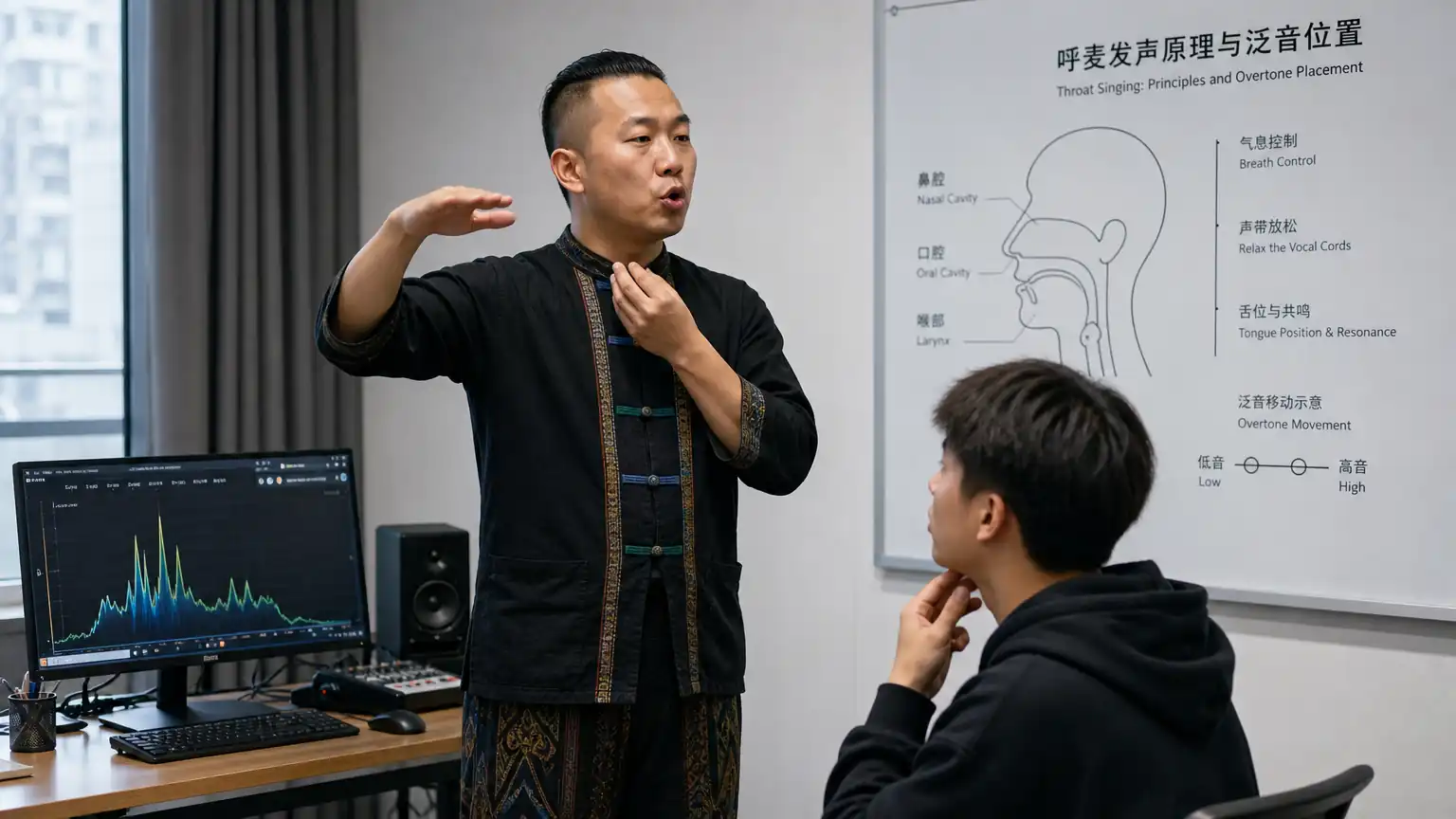 呼麦课堂动作分解训练图