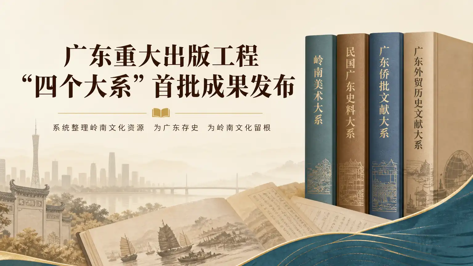 广东重大出版工程“四个大系”首批成果发布