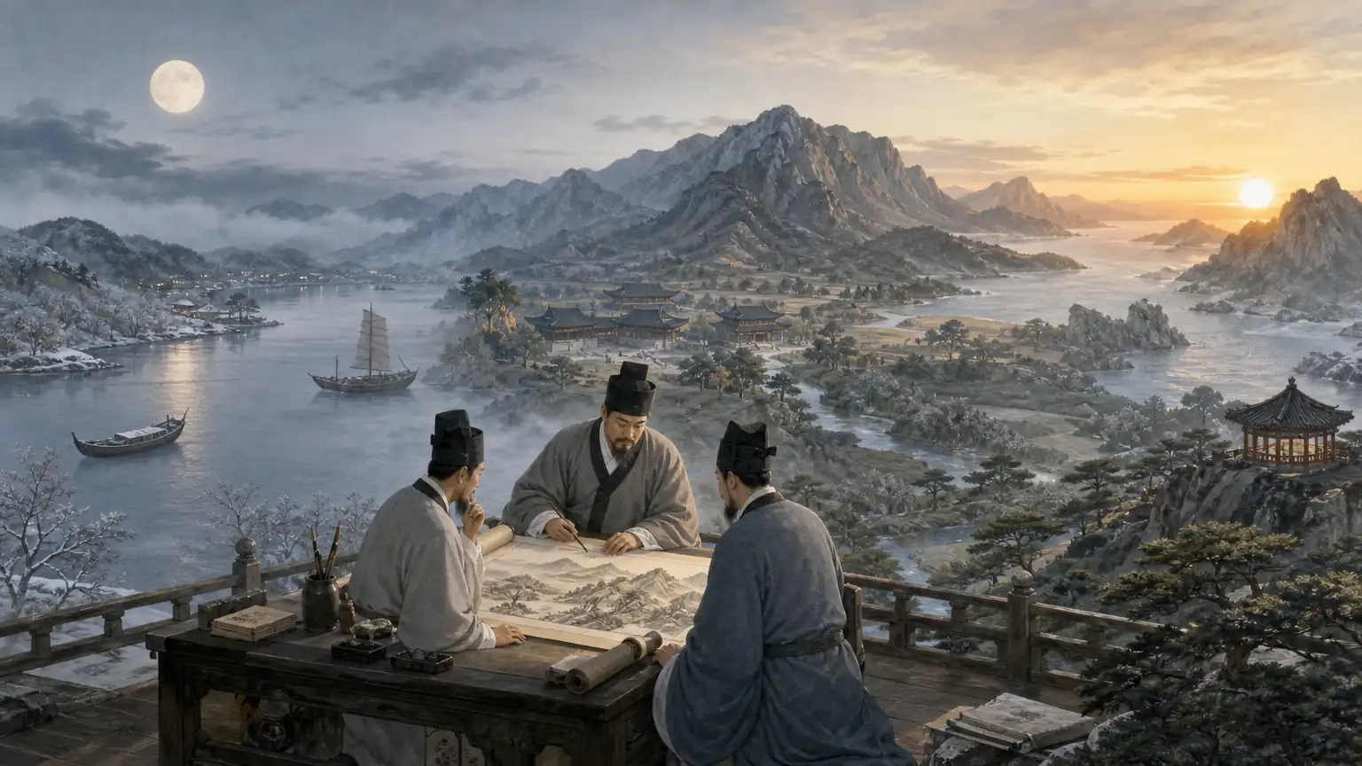 从潇湘八景到松都关东八景的本土化改造图