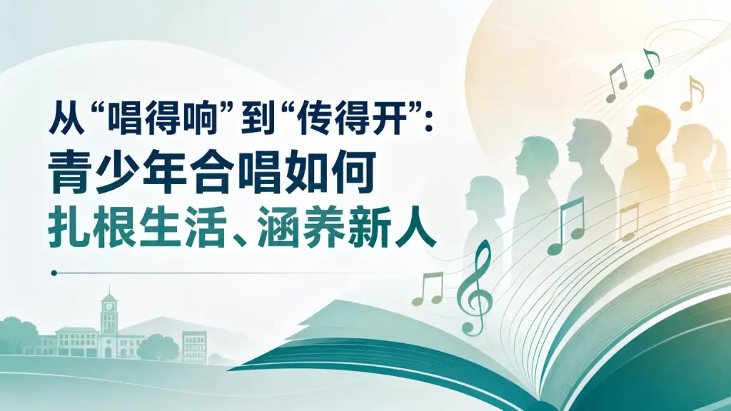 从“唱得响”到“传得开”：青少年合唱如何扎根生活、涵养新人