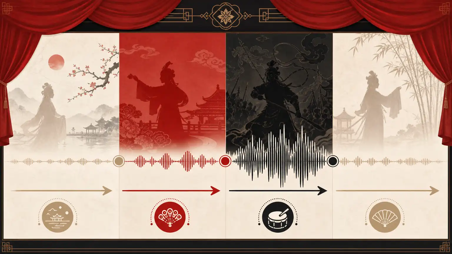 曲牌联套结构示意图