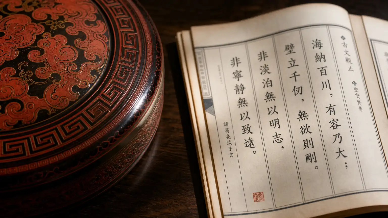 漆艺纹样与六朝骈文结构对照图
