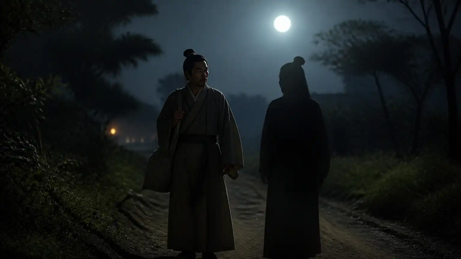 夜路人鬼同行故事场景图