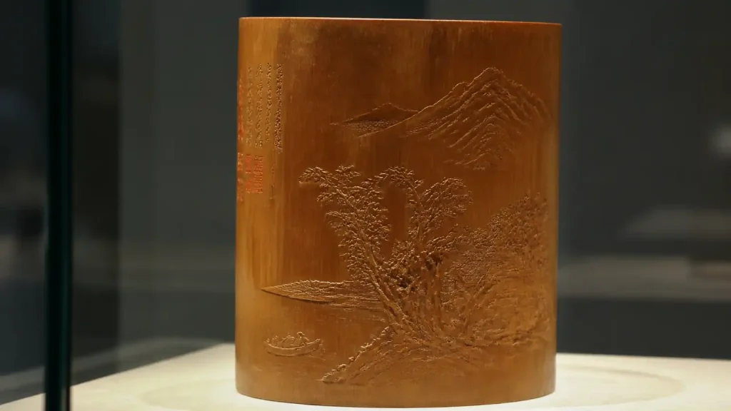 竹刻诗文与小品画意境结合