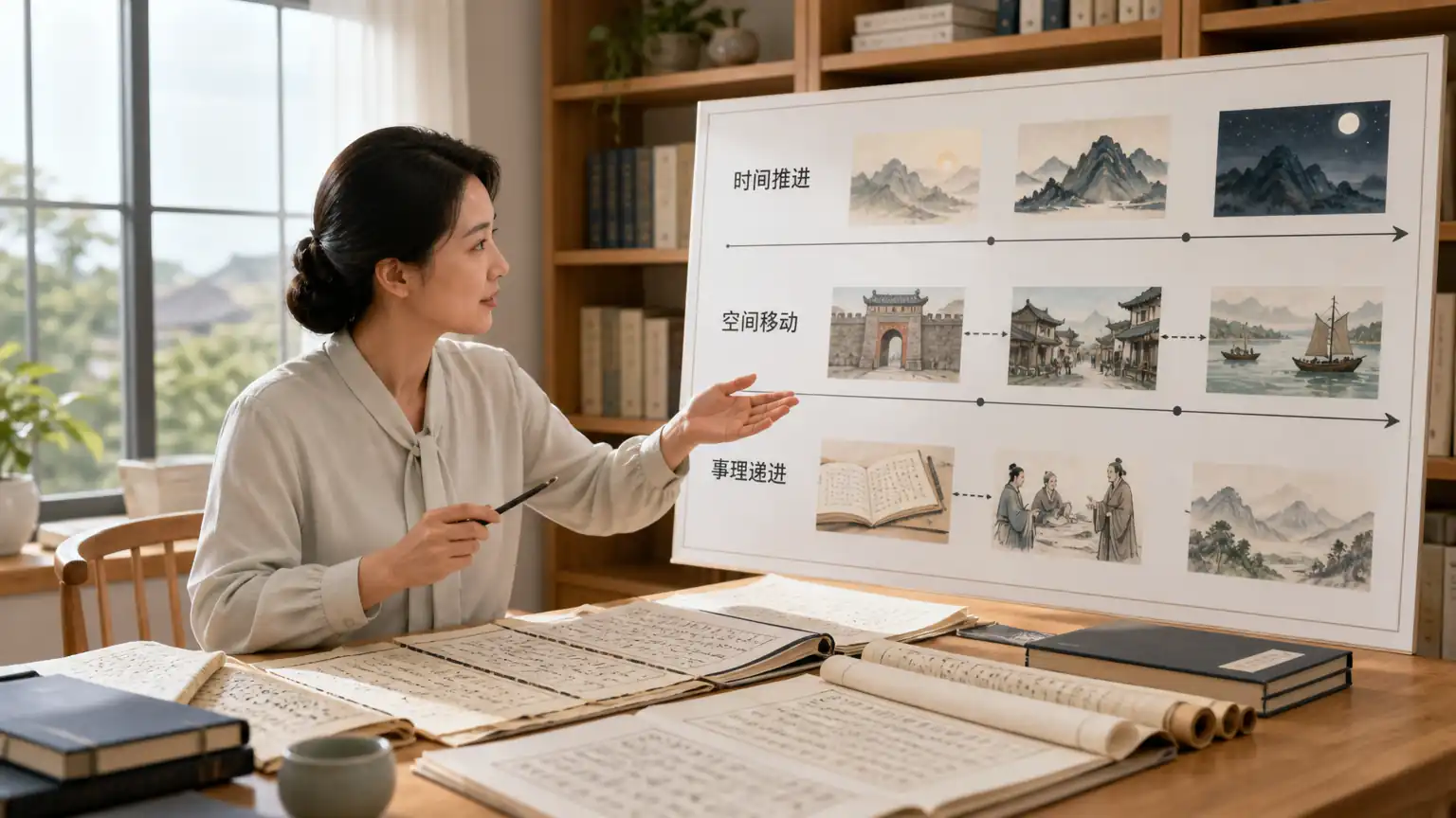 古风铺叙结构示意图