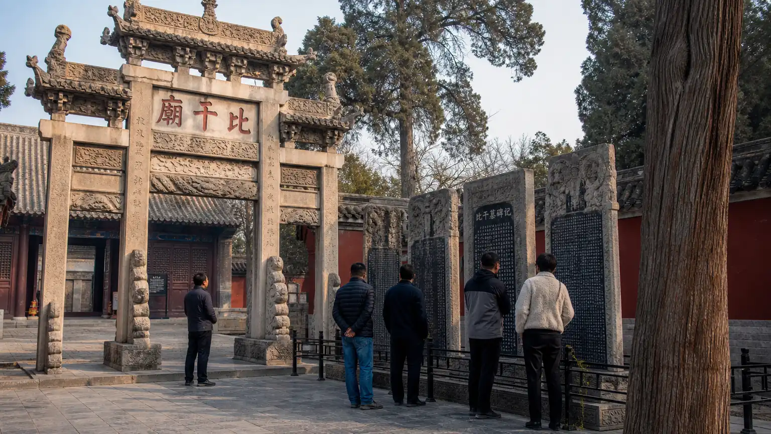 比干庙碑碣与民间纪念图