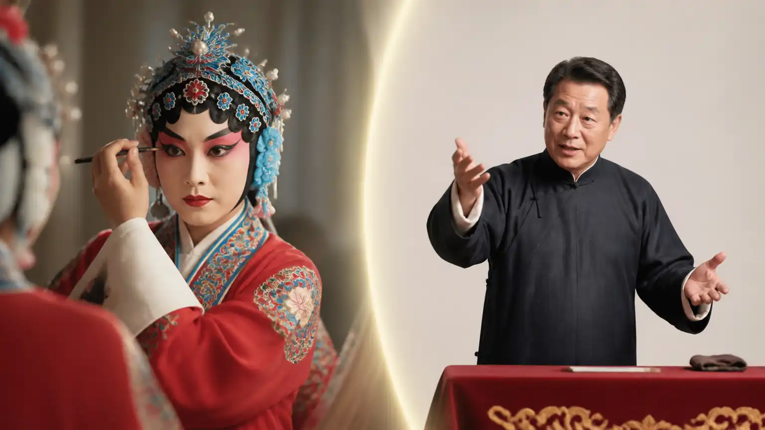 说唱叙事一人多角对比图